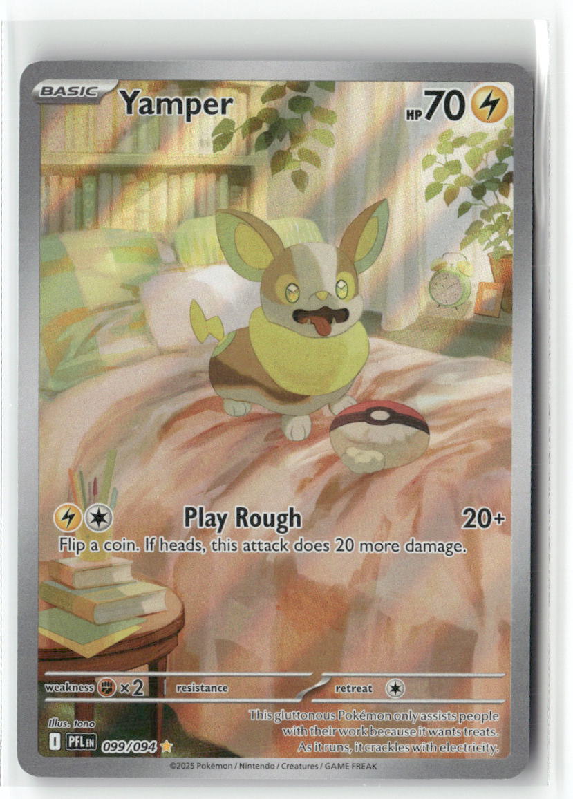 Yamper Illustration Rare ME02: Phantasmal Flames 099/094 NM