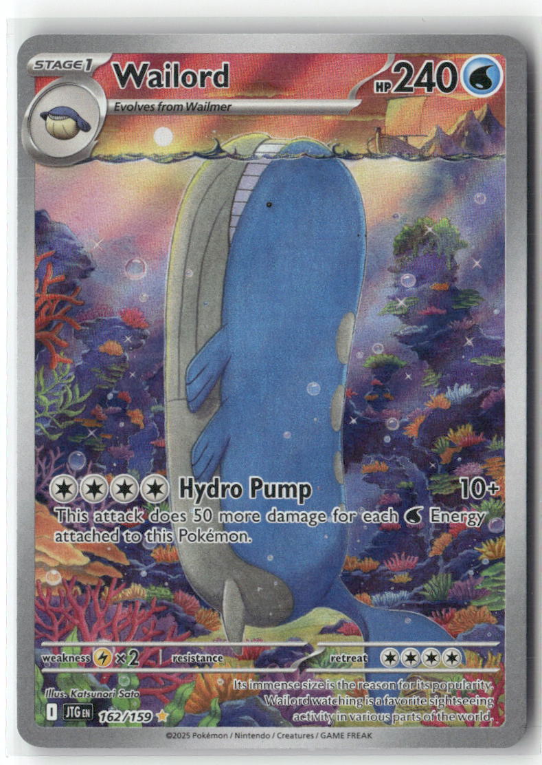 Wailord Illustration Rare SV09: Journey Together 162/159 NM