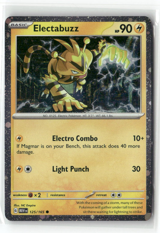 Electabuzz - (Cosmos Holo) Promo Miscellaneous Cards & Products 125/165 NM