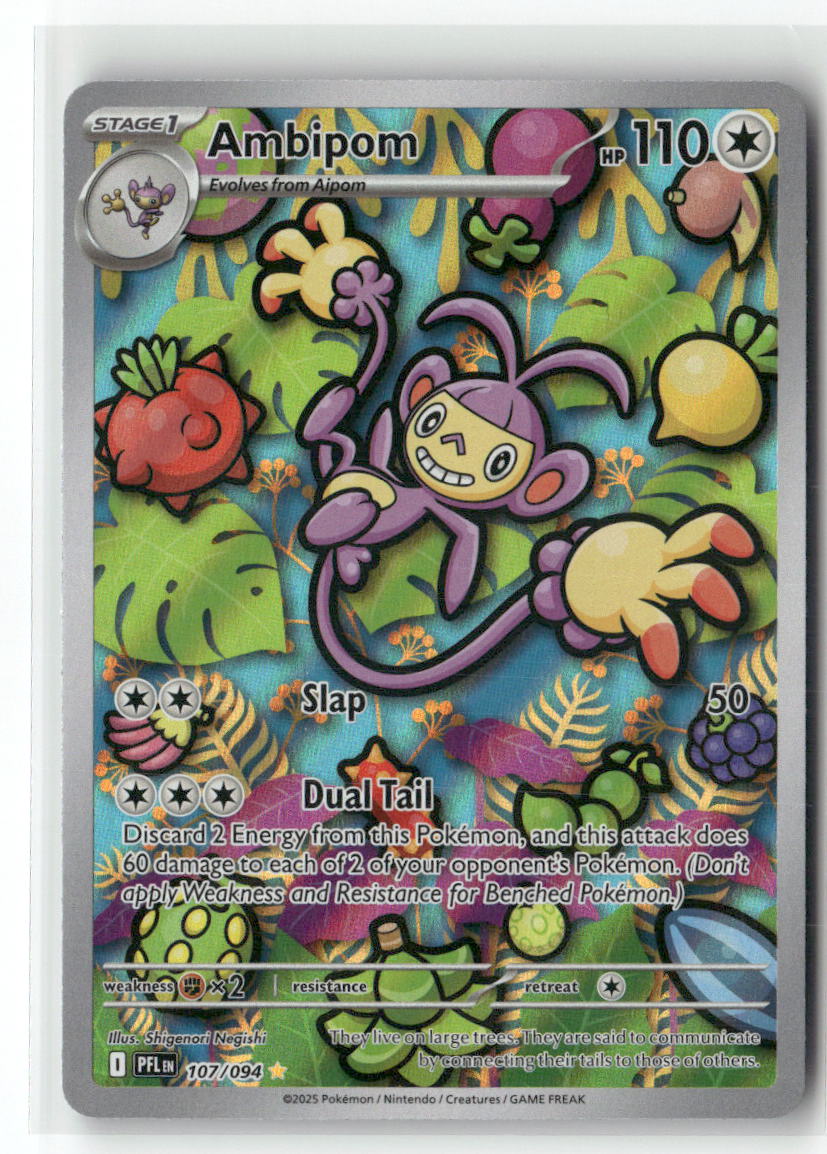 Ambipom Illustration Rare ME02: Phantasmal Flames 107/094 NM