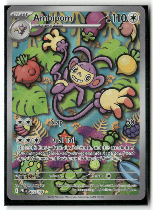 Ambipom Illustration Rare ME02: Phantasmal Flames 107/094 NM