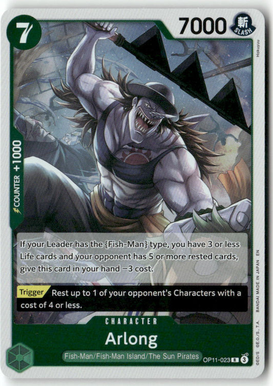 Arlong R A Fist of Divine Speed OP11-023 NM