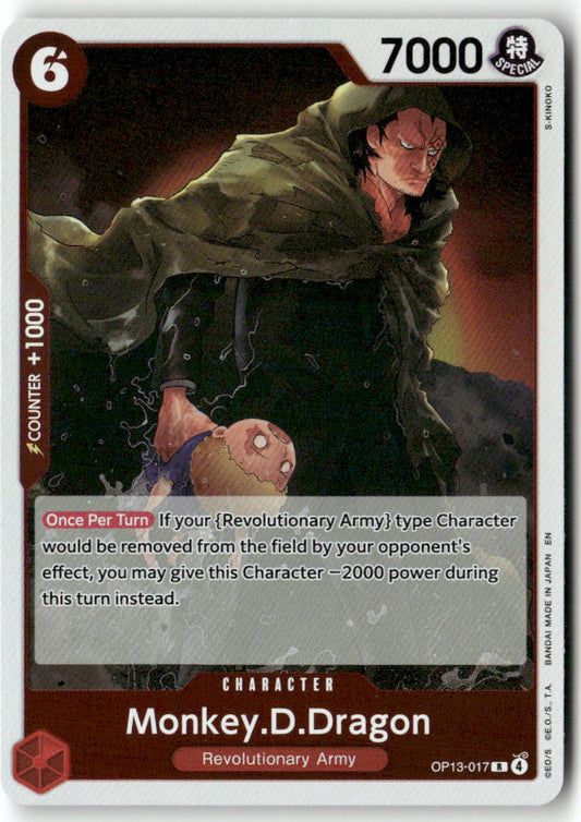 Monkey.D.Dragon R Carrying On His Will OP13-017 NM