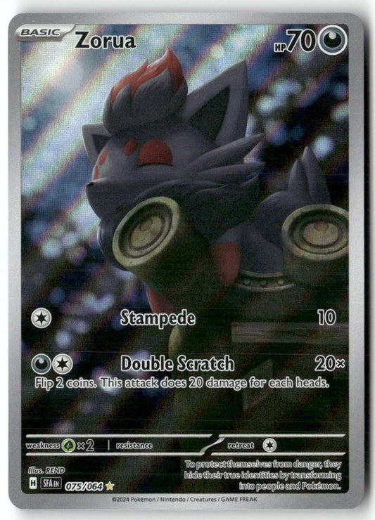 Zorua Illustration Rare SV: Shrouded Fable 075/064 NM
