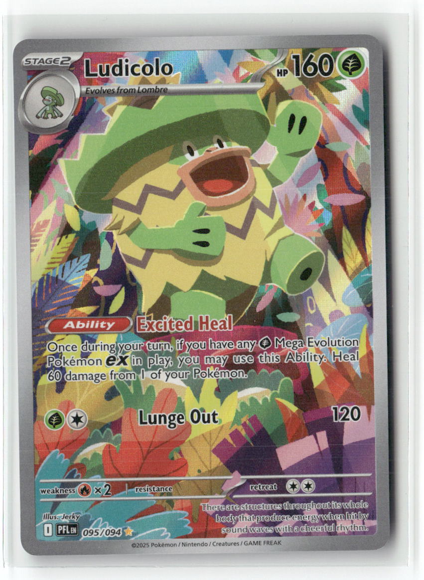 Ludicolo Illustration Rare ME02: Phantasmal Flames 095/094 NM