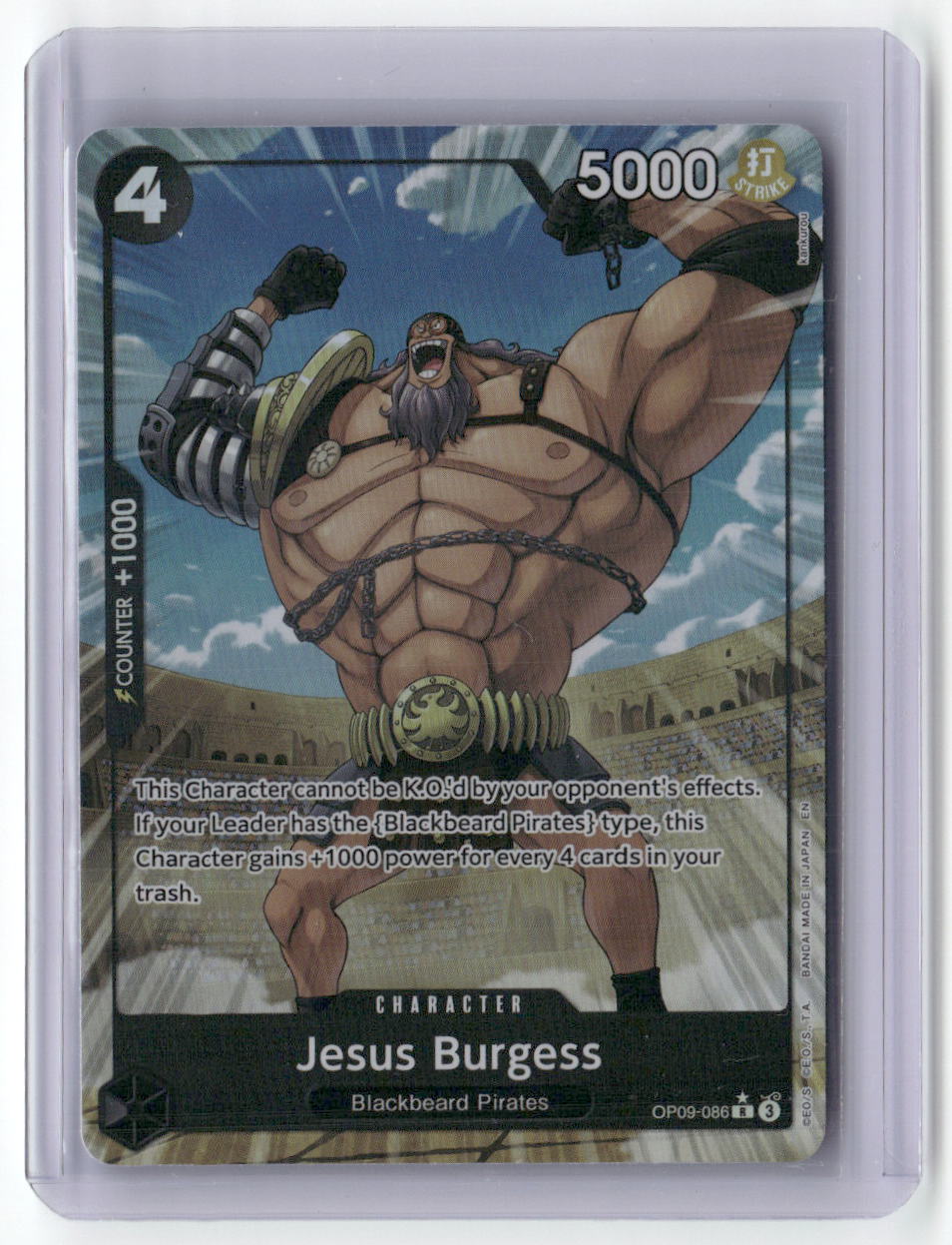 Jesus Burgess (Alternate Art) R Premium Booster -The Best- Vol. 2 OP09-086 NM