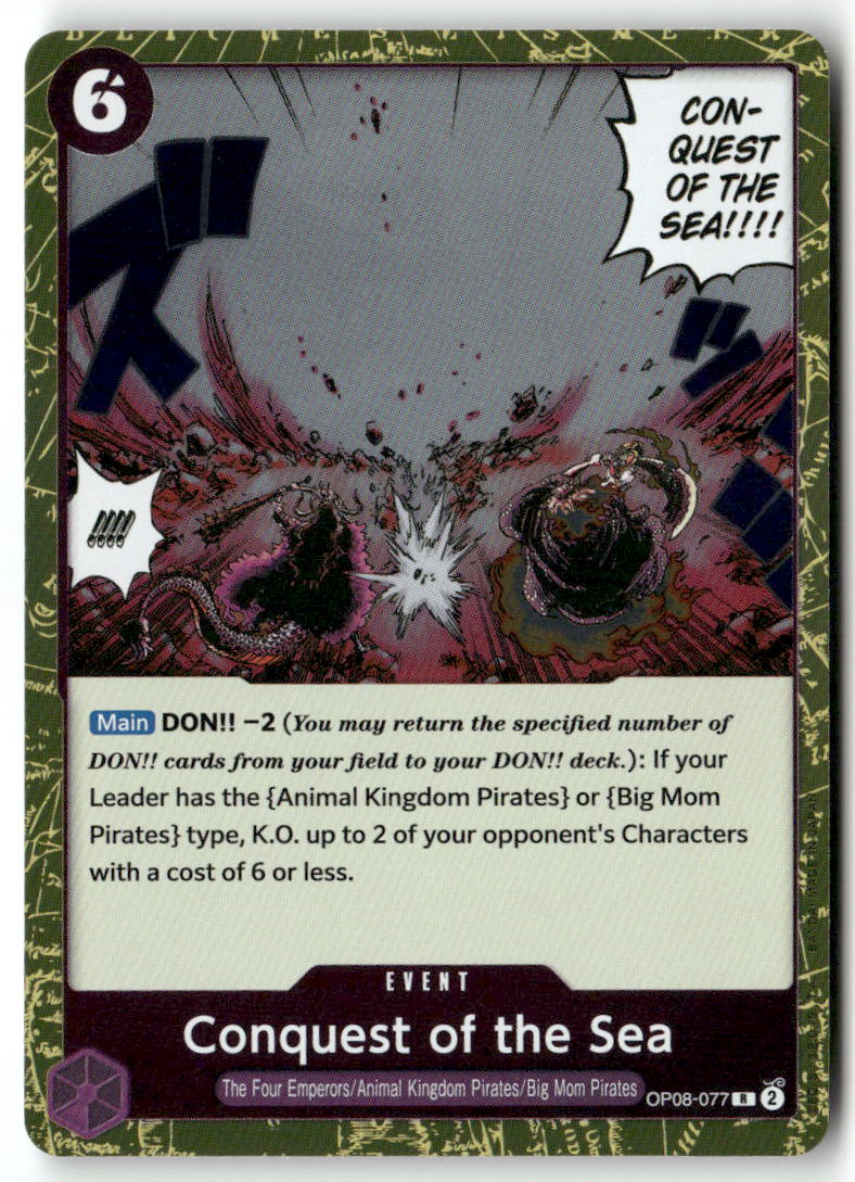 Conquest of the Sea R Two Legends OP08-077 NM
