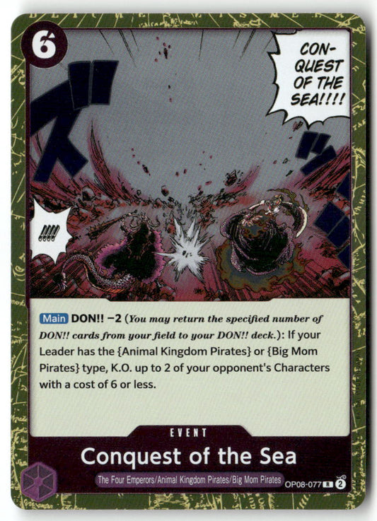 Conquest of the Sea R Two Legends OP08-077 NM
