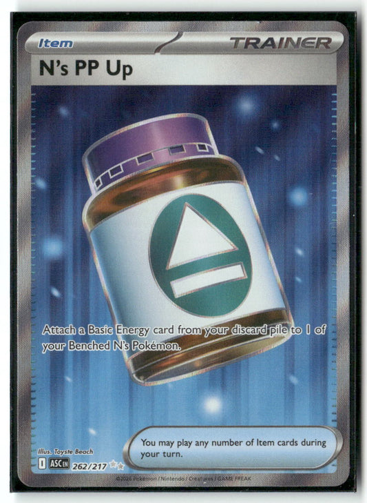 N's PP Up - Ultra Rare ME: Ascended Heroes 262/217 NM
