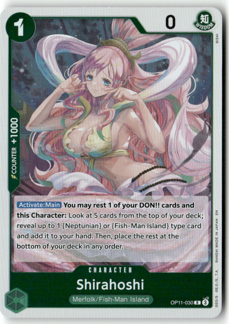 Shirahoshi (030) R A Fist of Divine Speed OP11-030 NM
