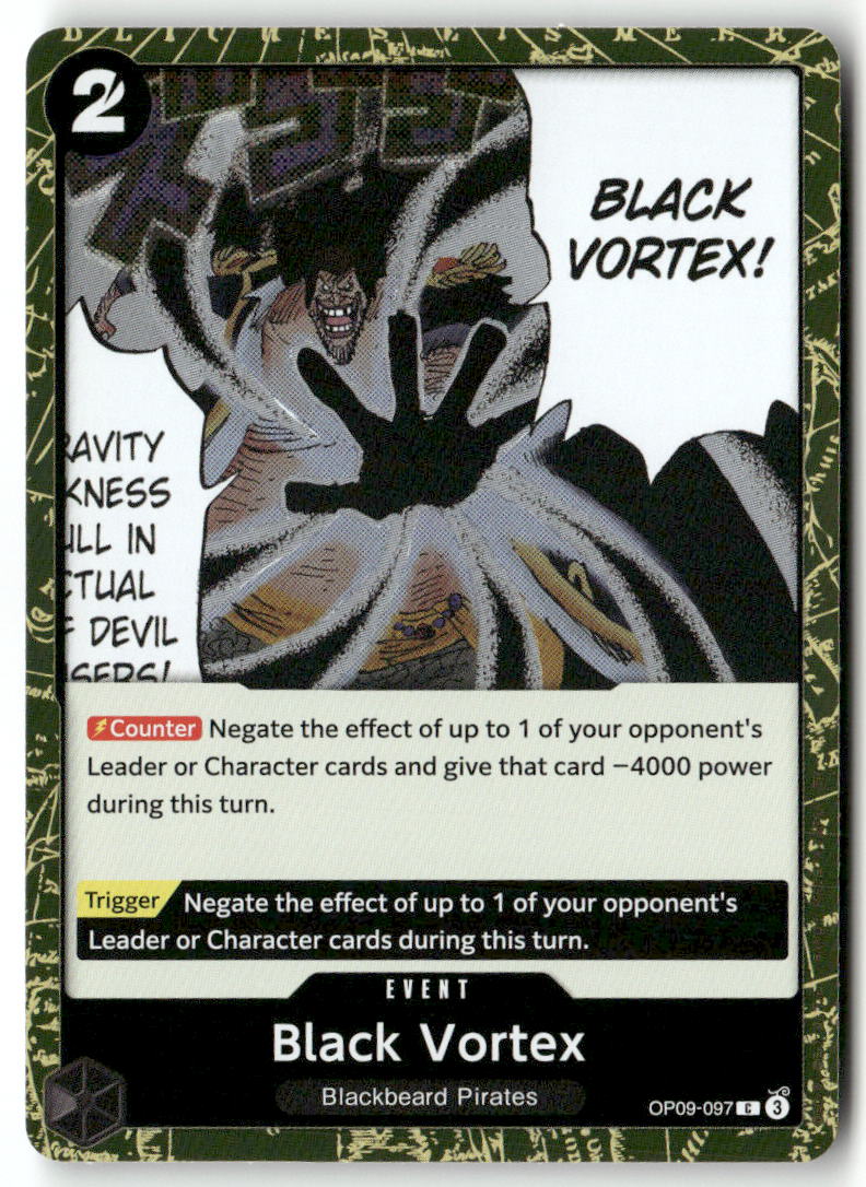 Black Vortex C Emperors in the New World OP09-097 NM