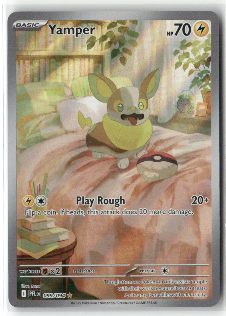 Yamper Illustration Rare ME02: Phantasmal Flames 099/094 NM