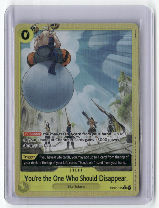 You're the One Who Should Disappear (Alternate Art) R Premium Booster -The Best- Vol. 2 OP06-115 NM