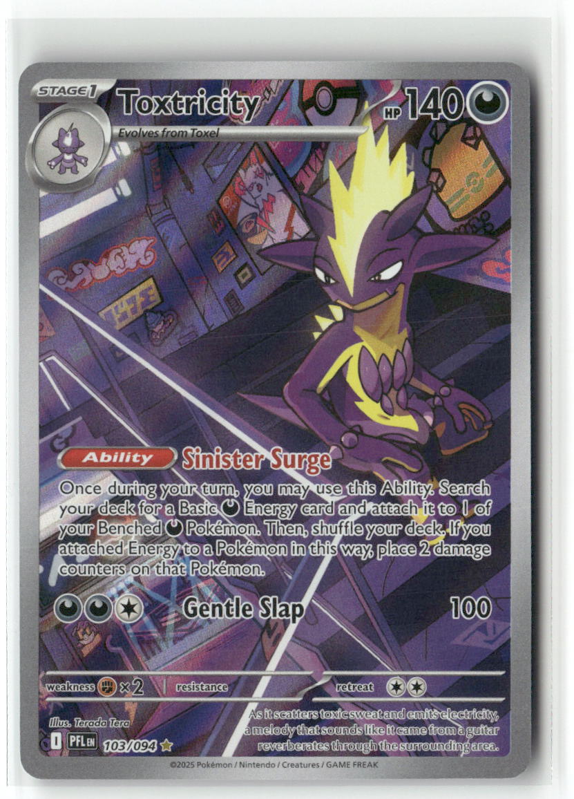 Toxtricity Illustration Rare ME02: Phantasmal Flames 103/094 NM