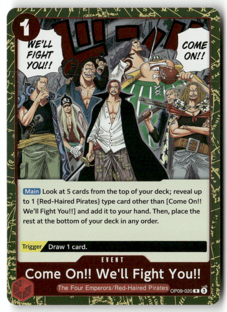 Come On!! We'll Fight You!! (Reprint) R Premium Booster -The Best- Vol. 2 OP09-020 NM