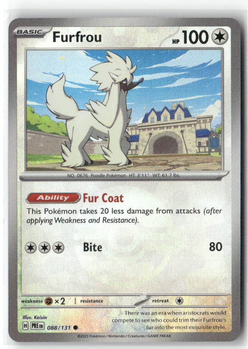 Furfrou Common SV: Prismatic Evolutions 088/131 NM