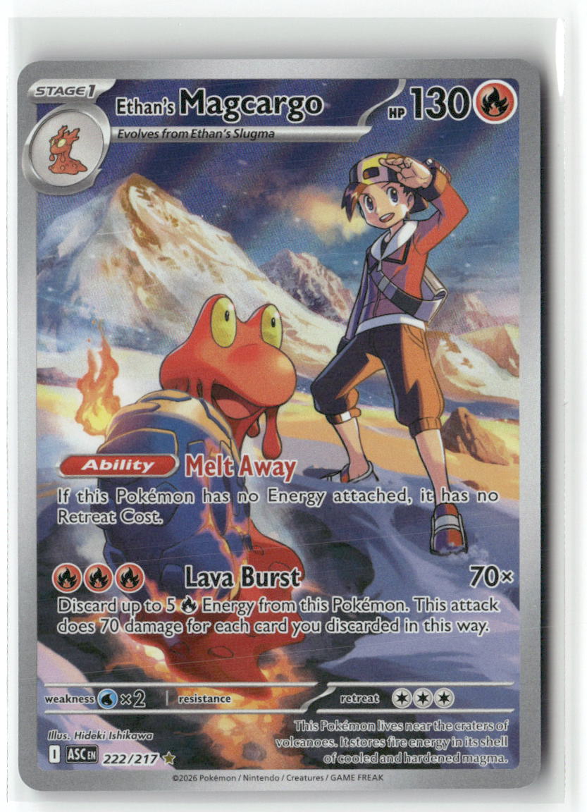 Ethan's Magcargo Illustration Rare ME: Ascended Heroes 222/217 NM