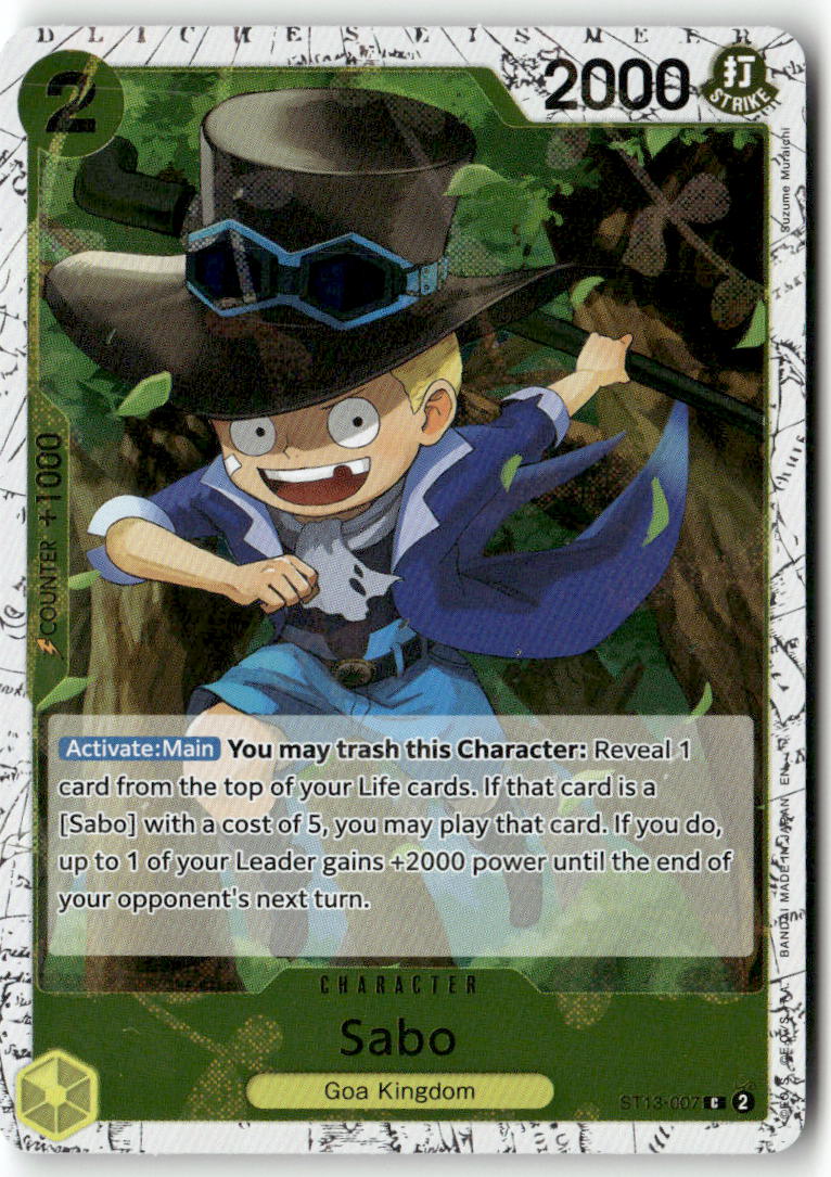 Sabo (007) C Ultra Deck: The Three Brothers ST13-007 NM