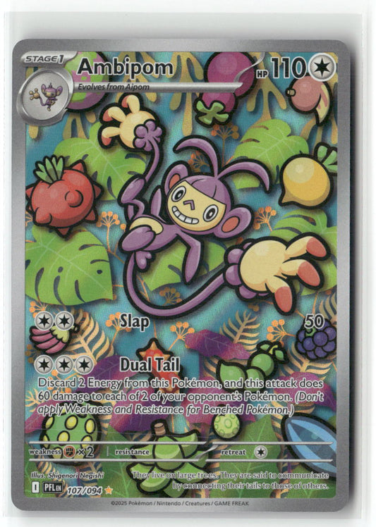 Ambipom Illustration Rare ME02: Phantasmal Flames 107/094 NM