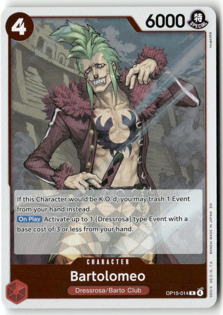 Bartolomeo R Adventure on Kami's Island OP15-014 NM
