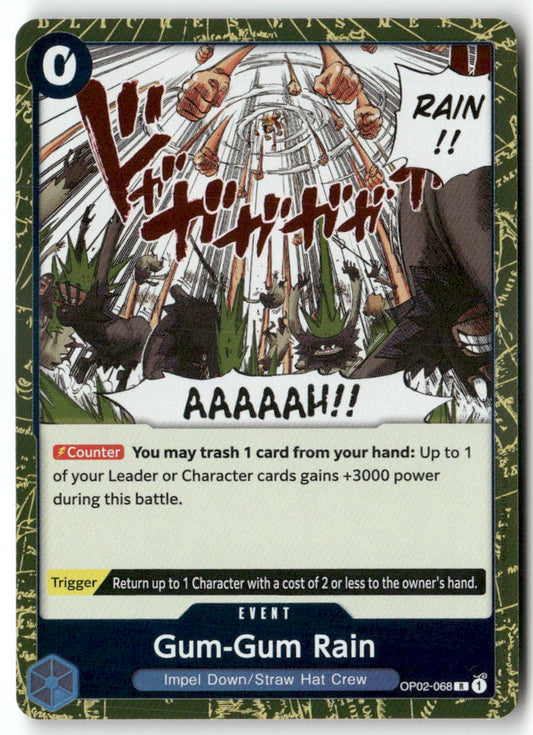 Gum-Gum Rain (Reprint) R Premium Booster -The Best- Vol. 2 OP02-068 NM