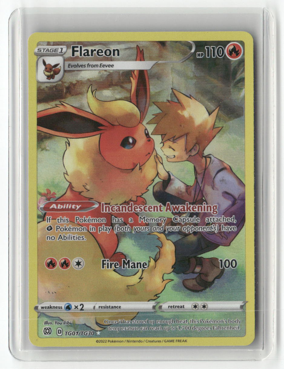 Flareon Ultra Rare SWSH09: Brilliant Stars Trainer Gallery TG01/TG30 NM