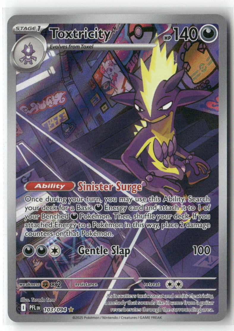 Toxtricity Illustration Rare ME02: Phantasmal Flames 103/094 NM