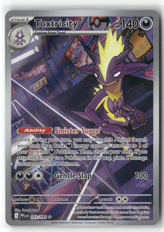 Toxtricity Illustration Rare ME02: Phantasmal Flames 103/094 NM