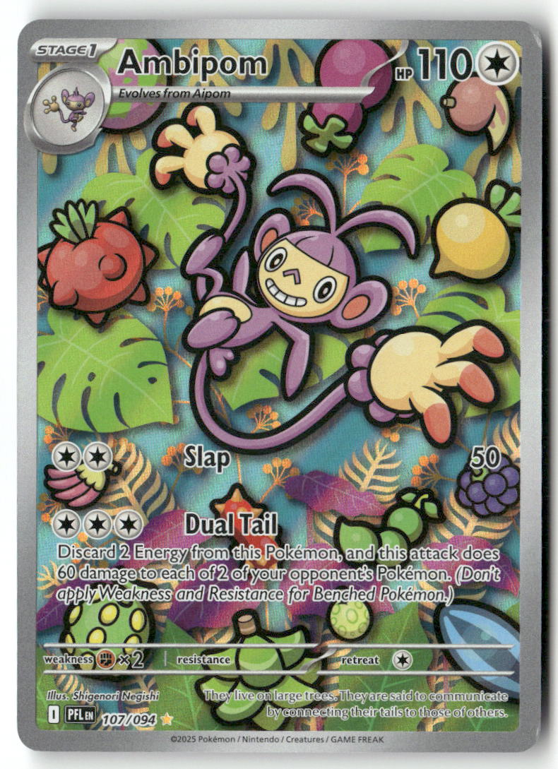 Ambipom Illustration Rare ME02: Phantasmal Flames 107/094 NM