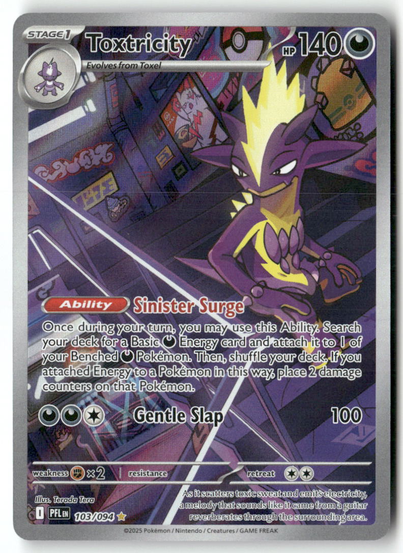 Toxtricity Illustration Rare ME02: Phantasmal Flames 103/094 NM
