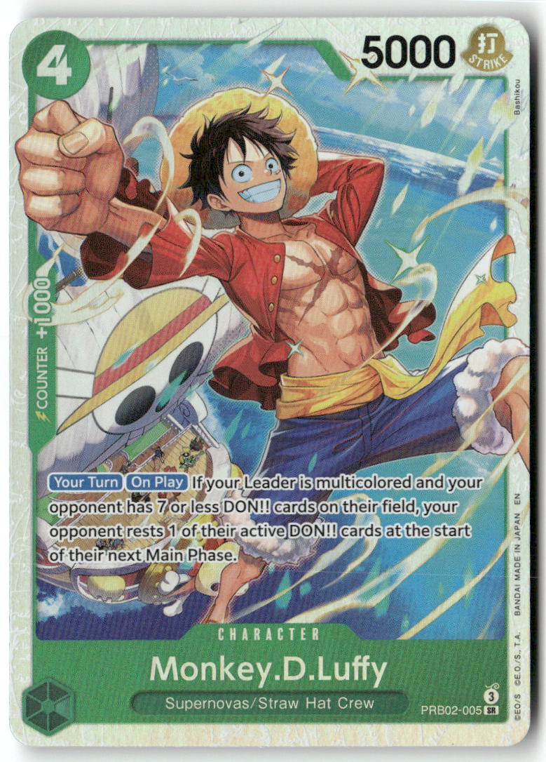 Monkey.D.Luffy - SR Premium Booster -The Best- Vol. 2 PRB02-005 NM