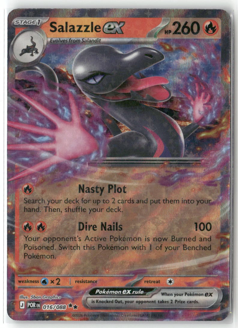 Salazzle ex Double Rare ME03: Perfect Order 016/088 NM