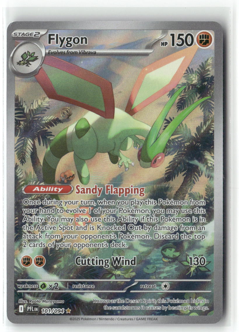 Flygon Illustration Rare ME02: Phantasmal Flames 101/094 NM