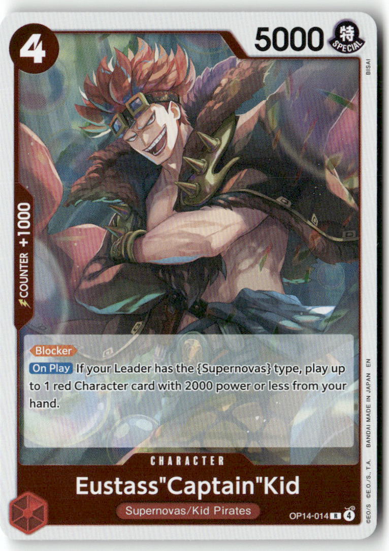 Eustass"Captain"Kid R The Azure Sea's Seven OP14-014 NM