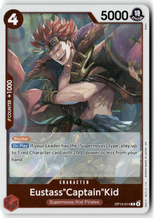 Eustass"Captain"Kid R The Azure Sea's Seven OP14-014 NM