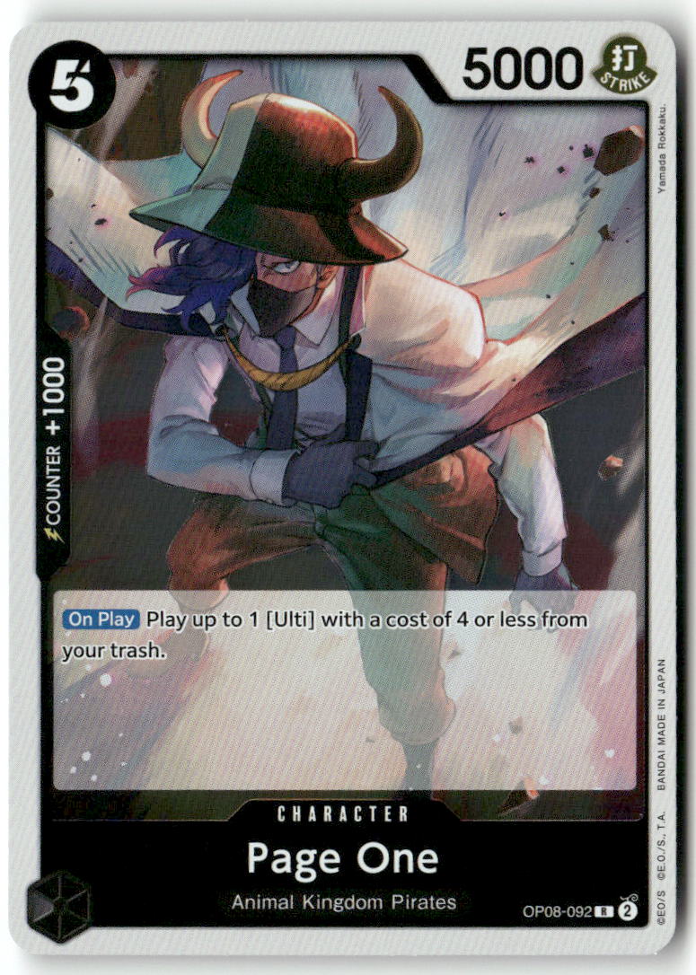 Page One R Two Legends OP08-092 NM