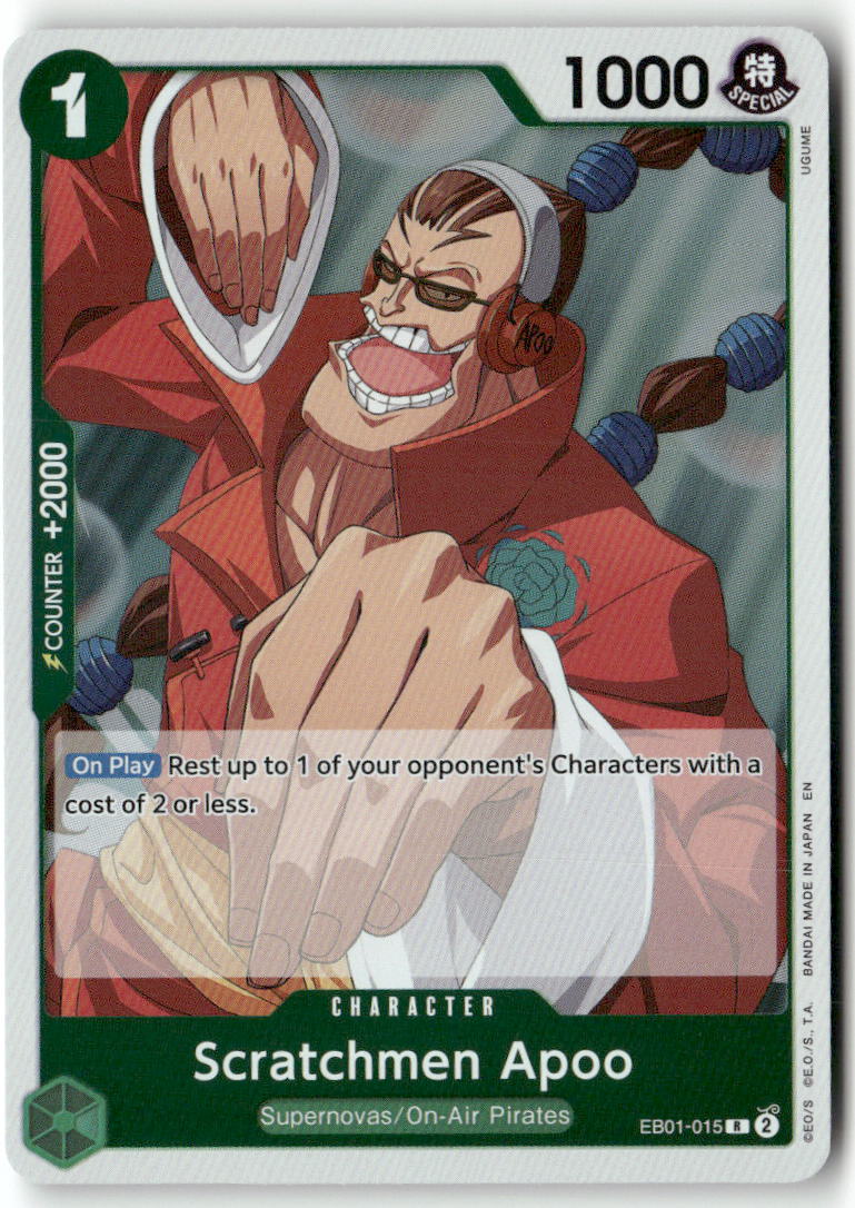 Scratchmen Apoo (Reprint) R Starter Deck 24: GREEN Jewelry Bonney EB01-015 NM