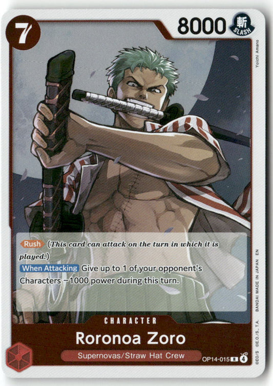 Roronoa Zoro R The Azure Sea's Seven OP14-015 NM