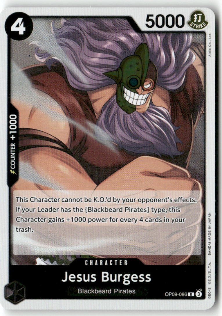 Jesus Burgess (Reprint) R Premium Booster -The Best- Vol. 2 OP09-086 NM