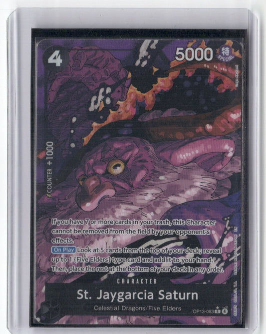 St. Jaygarcia Saturn (Alternate Art) R Carrying On His Will OP13-083 NM