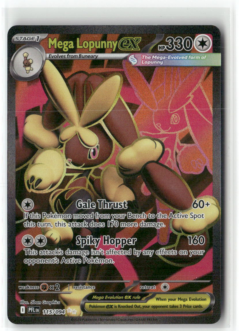 Mega Lopunny ex Ultra Rare ME02: Phantasmal Flames 115/094 NM