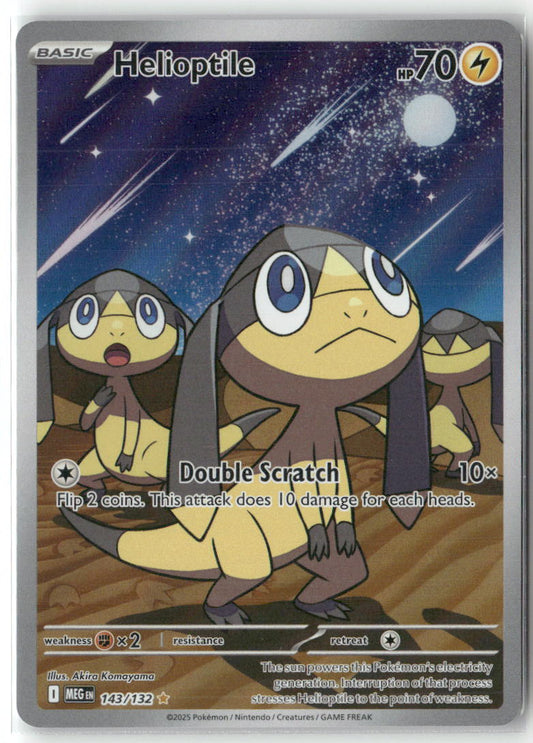 Helioptile Illustration Rare ME01: Mega Evolution 143/132 NM