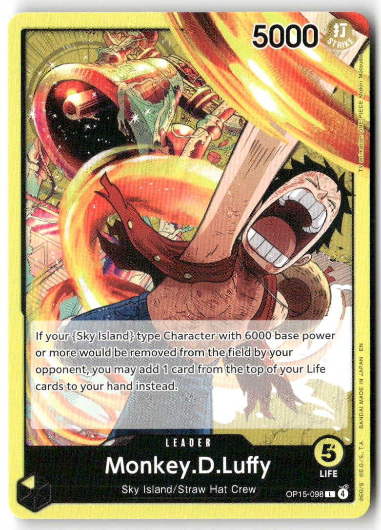 Monkey.D.Luffy () L Adventure on Kami's Island OP15-098 NM
