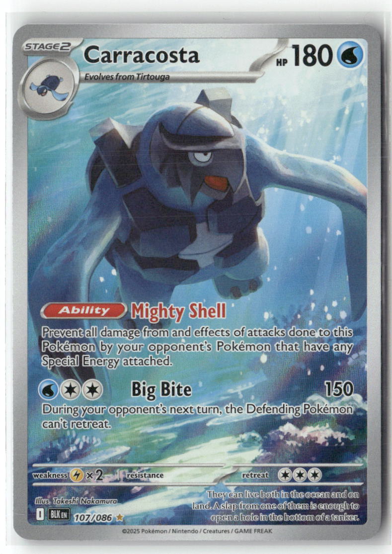 Carracosta Illustration Rare SV: Black Bolt 107/086 NM