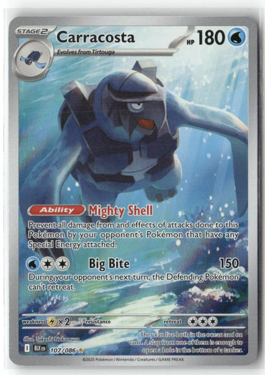 Carracosta Illustration Rare SV: Black Bolt 107/086 NM