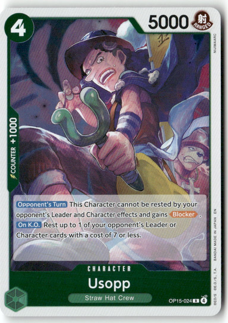 Usopp R Adventure on Kami's Island OP15-024 NM