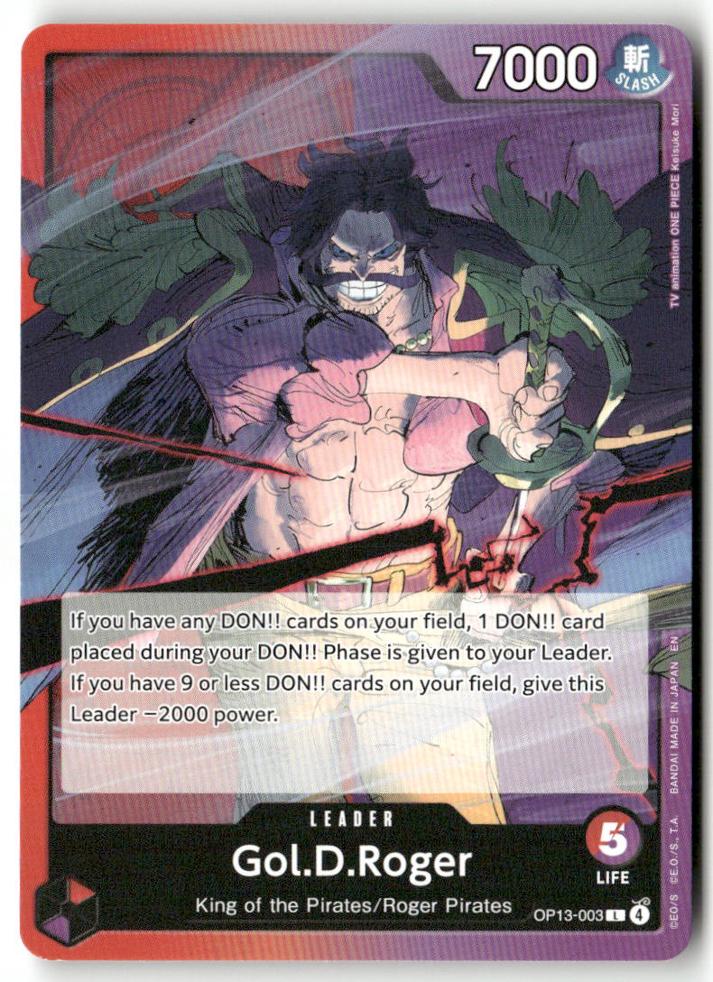 Gol.D.Roger (003) L Carrying On His Will OP13-003 NM