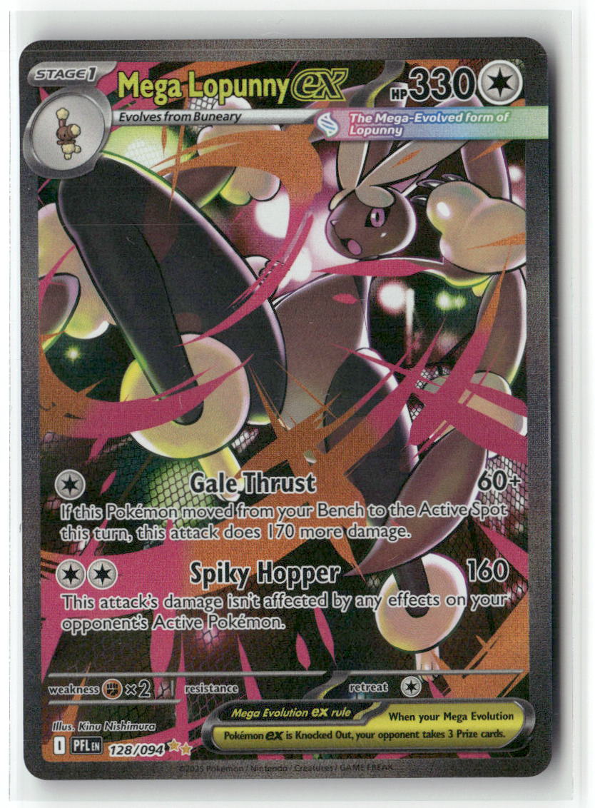 Mega Lopunny ex Special Illustration Rare ME02: Phantasmal Flames 128/094 NM
