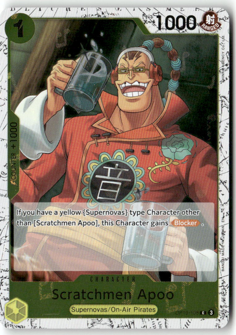 Scratchmen Apoo -  (Pirate Foil) C Premium Booster -The Best- Vol. 2 OP10-108 NM
