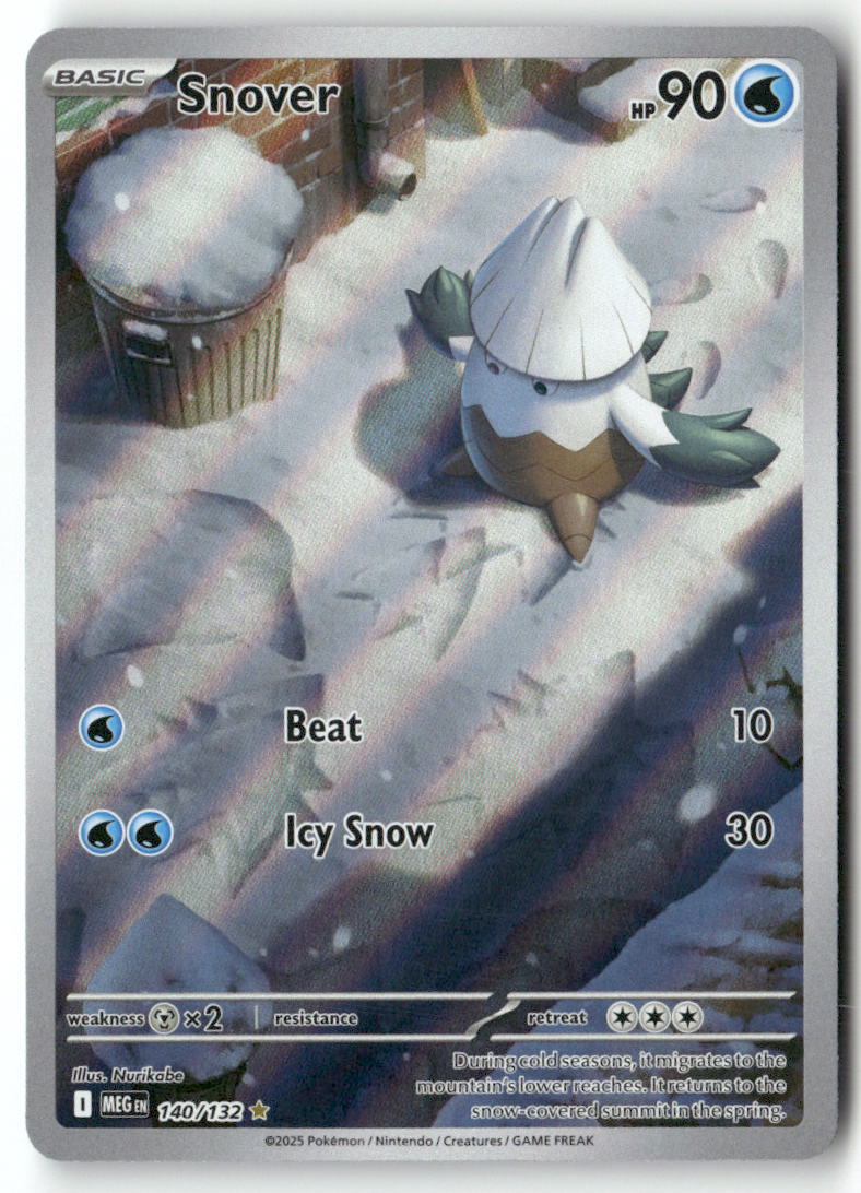 Snover Illustration Rare ME01: Mega Evolution 140/132 NM